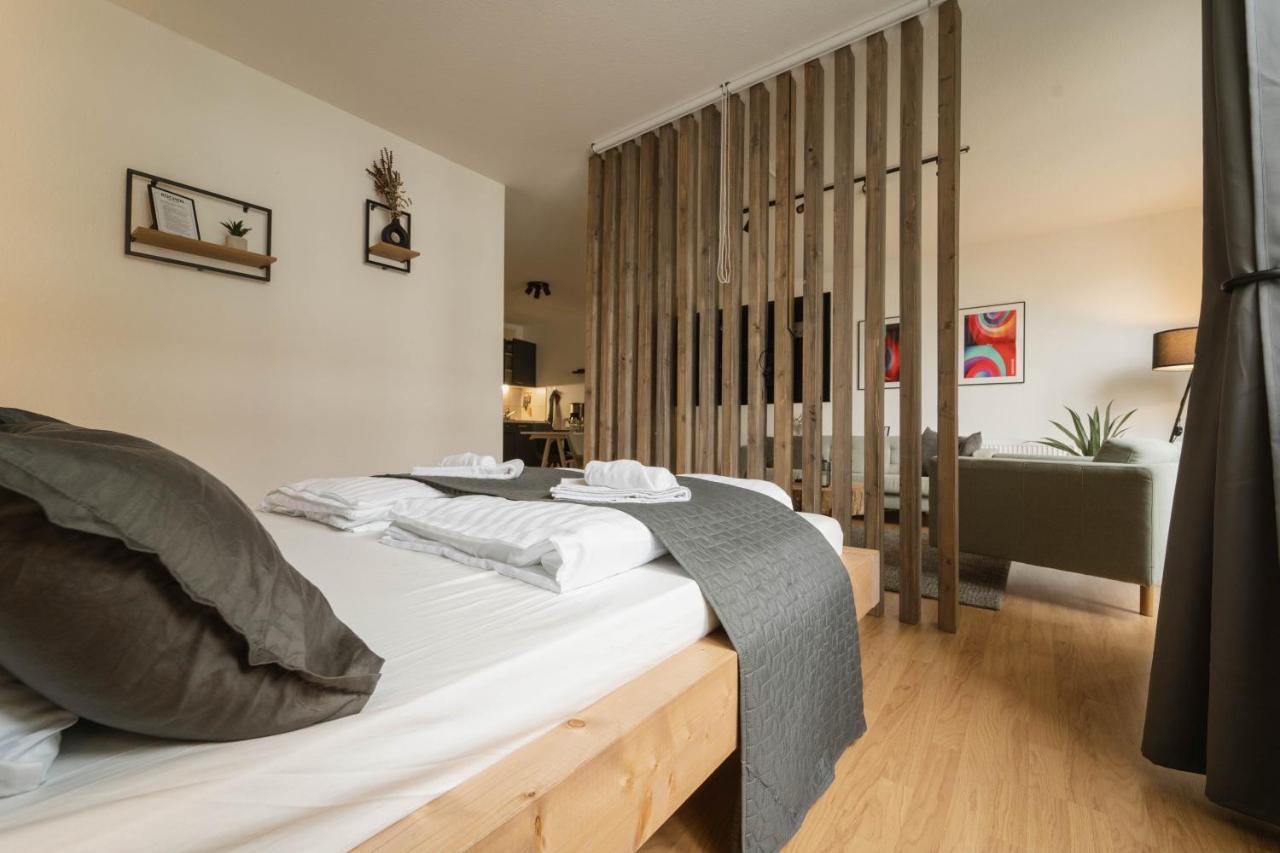 Raum921 - Stilvolles Apartment - Wlan, Tiefgarage, Kueche, Netflix มัคเดอบวร์ก ภายนอก รูปภาพ